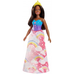 Barbie Princezna Duhová černoška