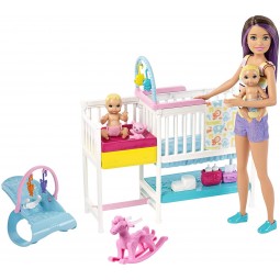 Barbie Herní set dětský pokojík