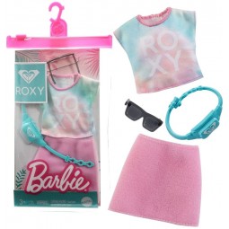 Barbie Oblečky Roxy sukně a triko